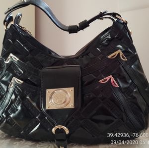 Versace black patent women's bag